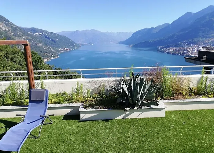 Attico With Big Terrace In With Pool * Valbrona