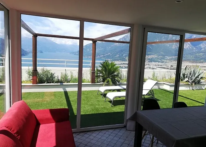 Attico With Big Terrace In With Pool Valbrona