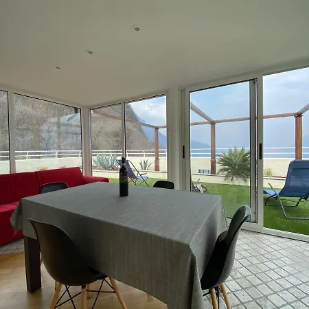 Attico With Big Terrace In With Pool Apartment Valbrona